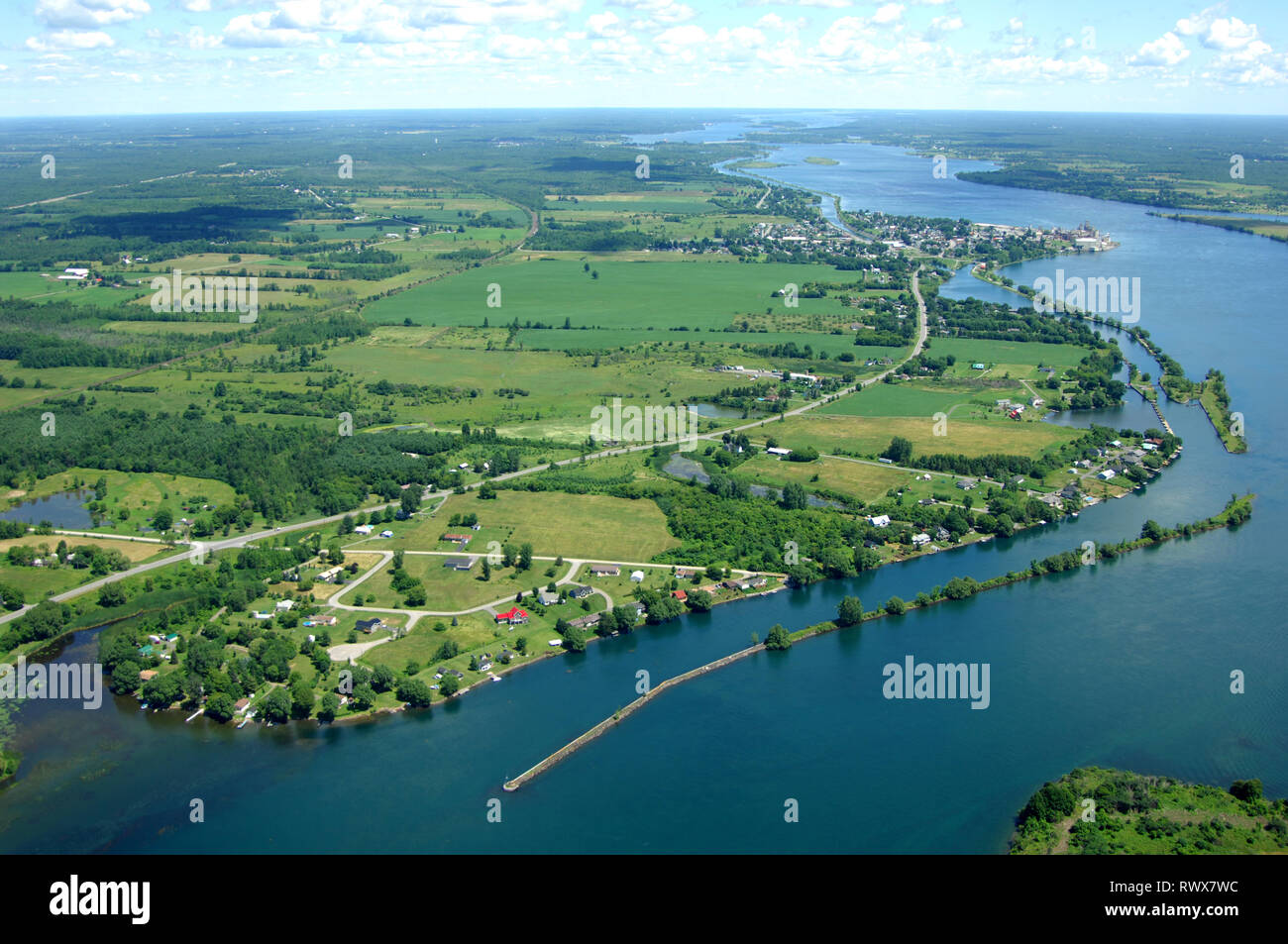 Ontario farm aerial hires stock photography and images Alamy