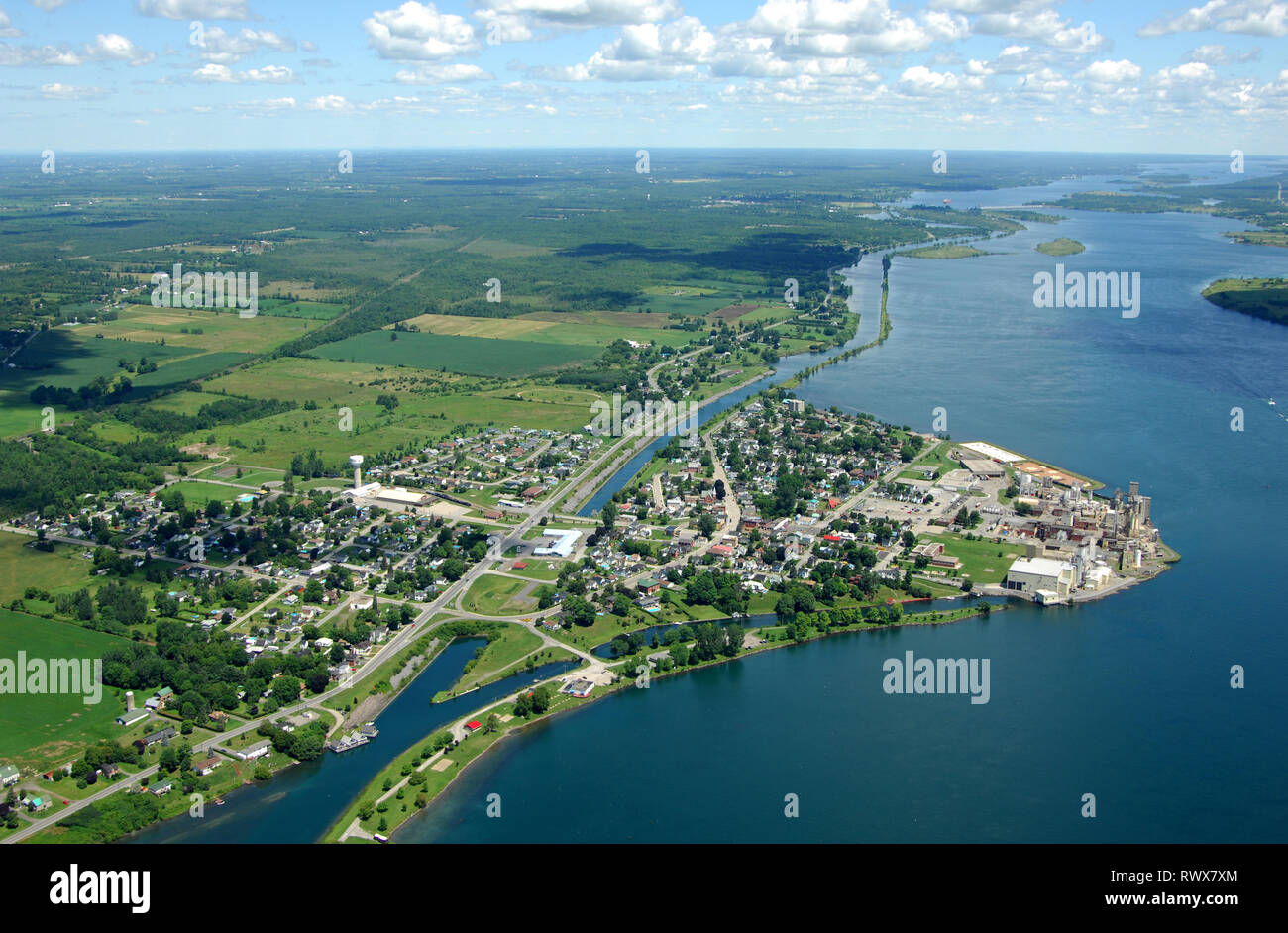 aerial, Iroquois, Ontario Stock Photo Alamy