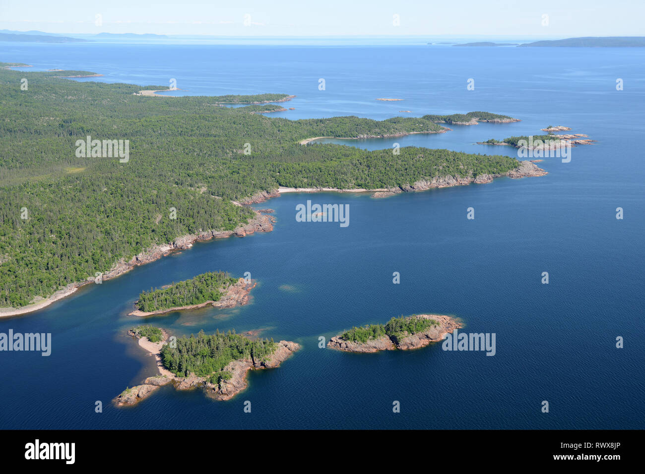 Lake superior aerial hires stock photography and images Alamy
