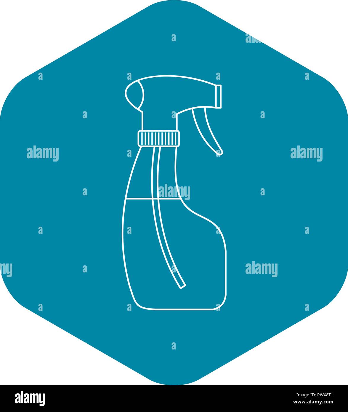 Spray icon, outline style Stock Vector Image & Art - Alamy