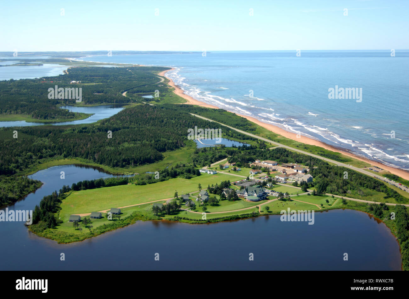 aerial, DalvaybytheSea, PEI Stock Photo Alamy