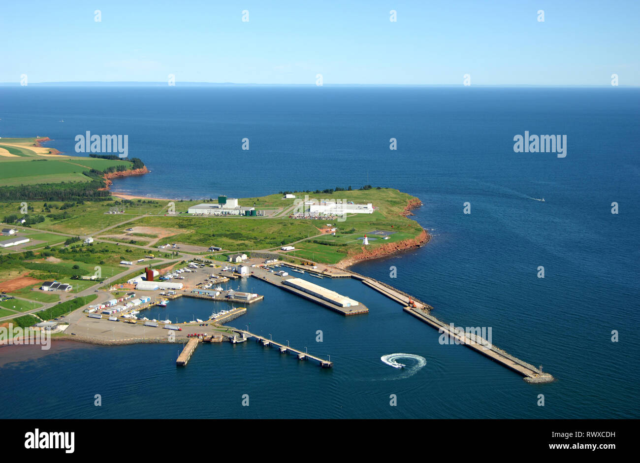 aerial, Souris, PEI Stock Photo Alamy
