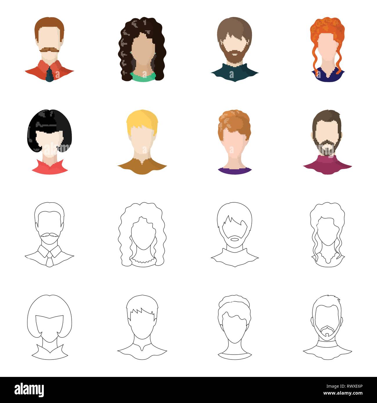 Vector illustration of professional and photo icon. Collection of ...