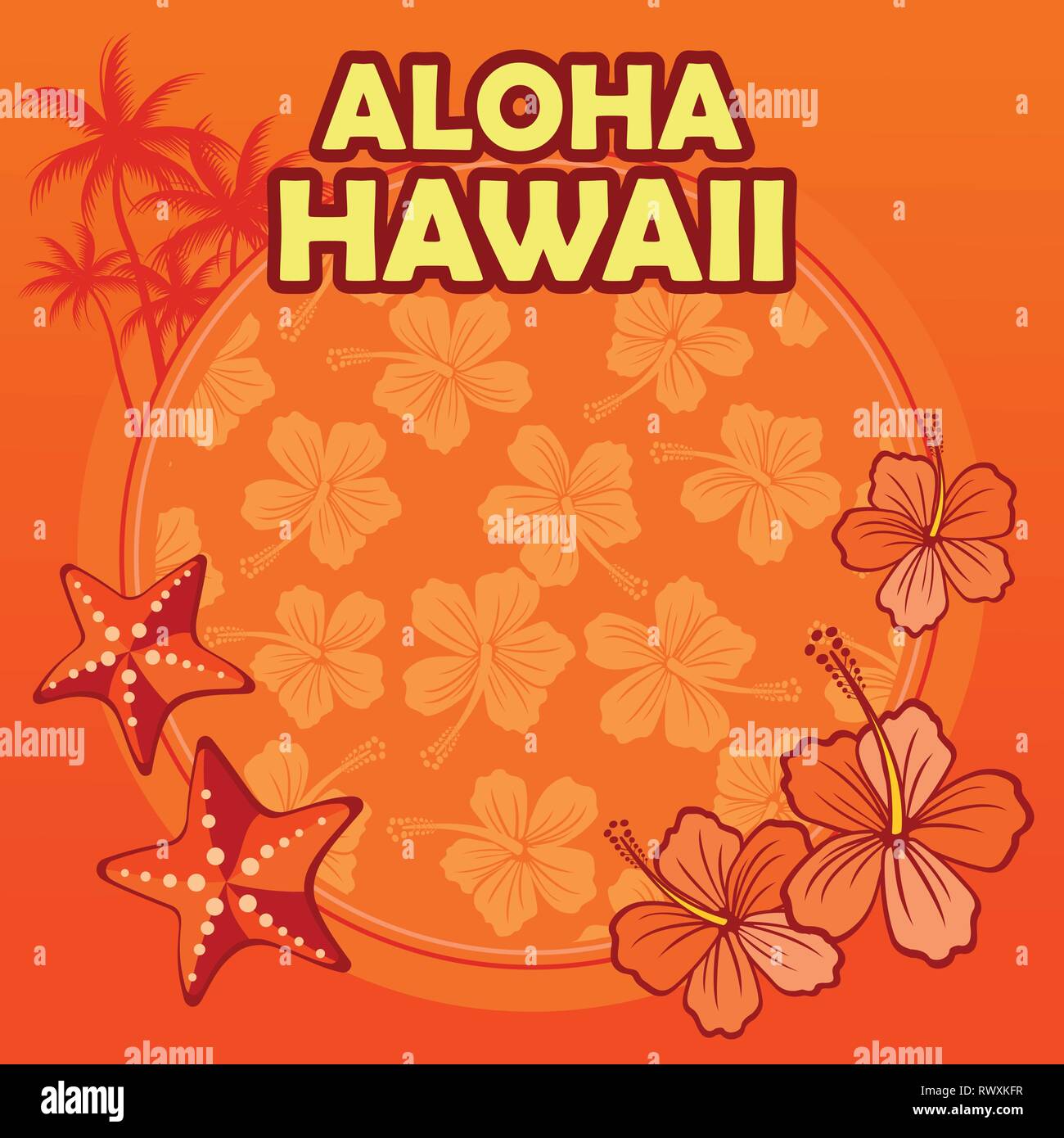 Aloha Hawaii Stock Vector