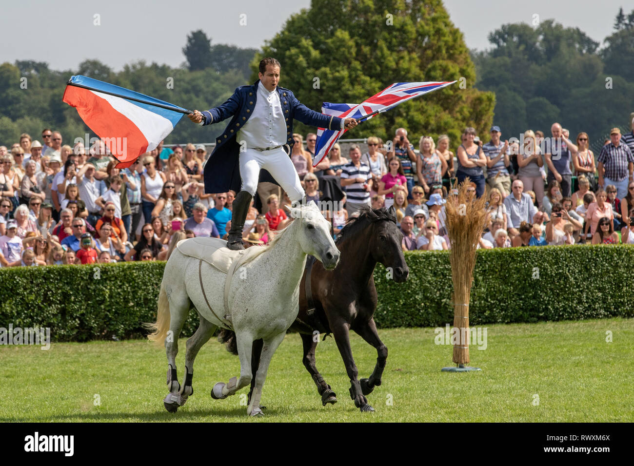 Harrogate, North Yorkshire, UK July 12th, 2018 French horse trainer