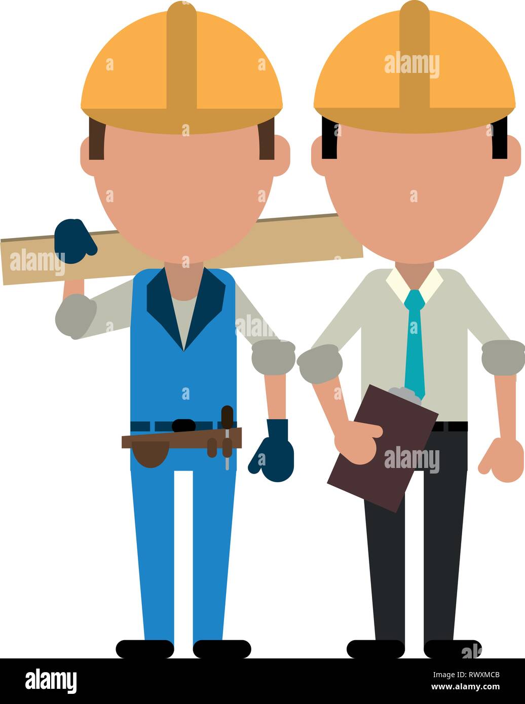 Construction workers avatars Stock Vector Image & Art - Alamy