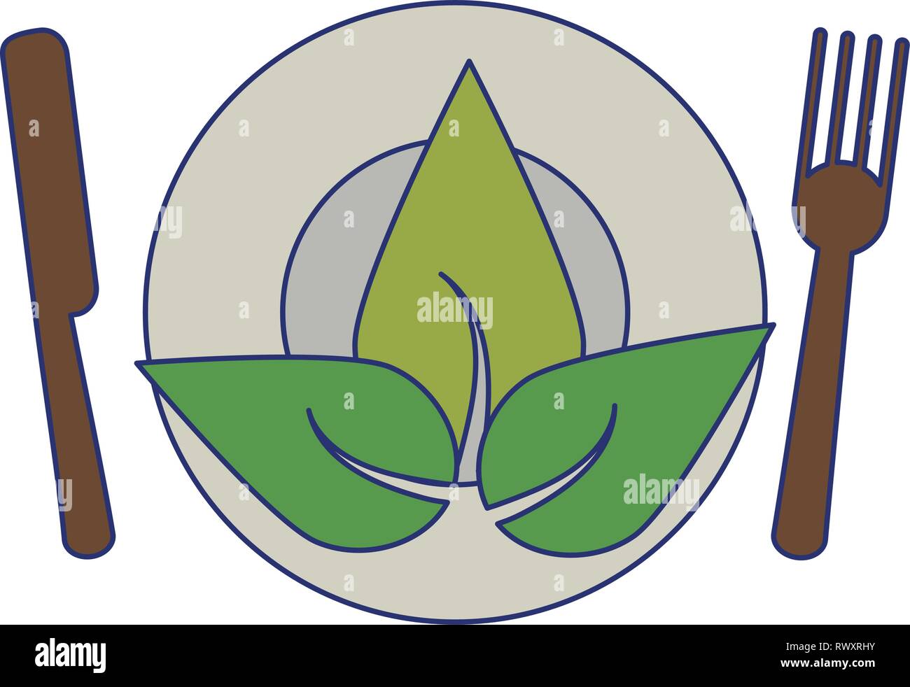 Healthy food symbol Stock Vector Image & Art - Alamy