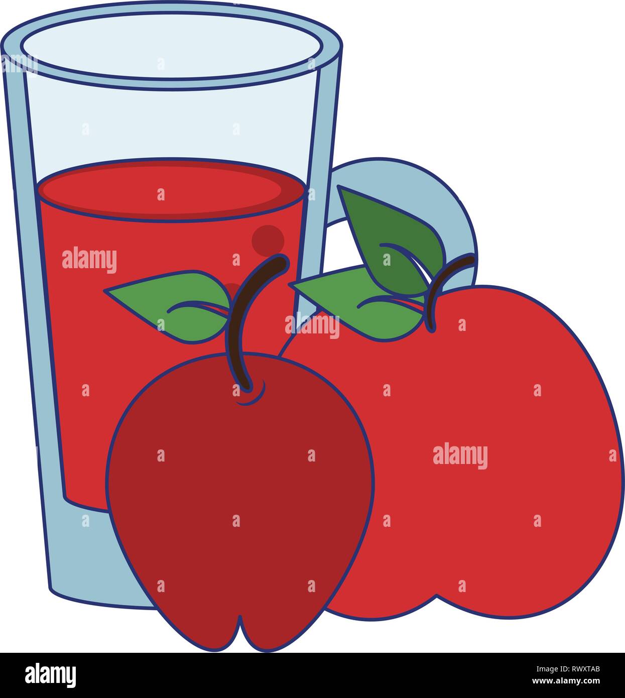 apple juice cup drink Stock Vector Image & Art Alamy