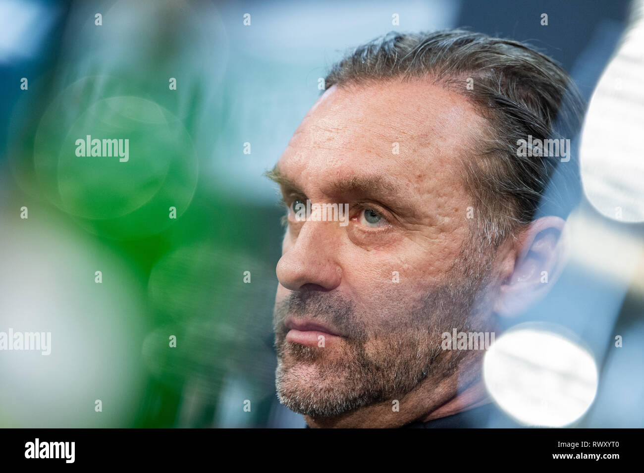 Hannover Germany 07th Mar 2019 Thomas Doll Coach Of Hannover 96 Sits In A Press Conference