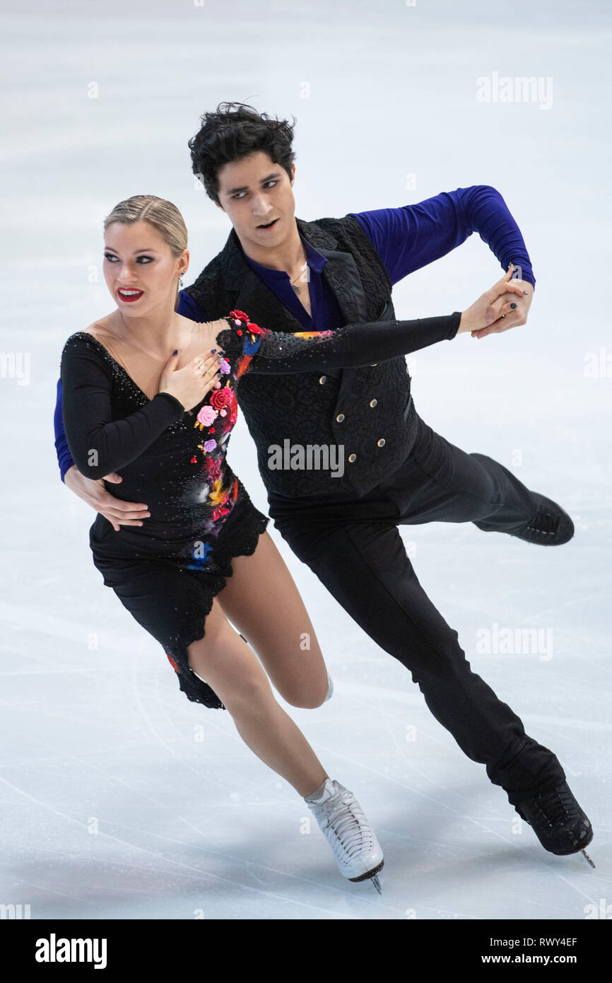 Marjorie Lajoie/Zachary Lagha of Canada during the ISU World Junior