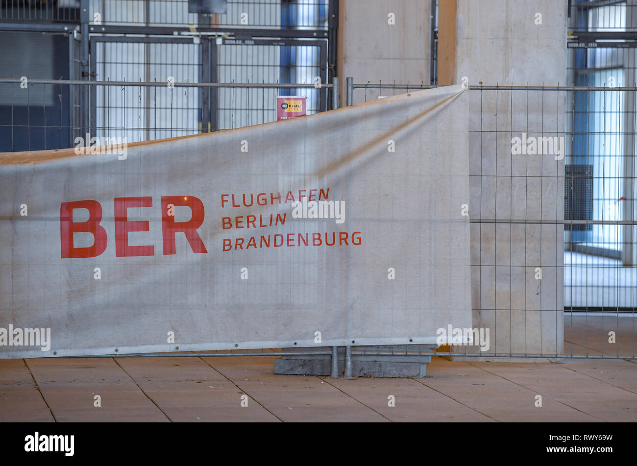 06 March 2019 Brandenburg Schonefeld A Construction Fence