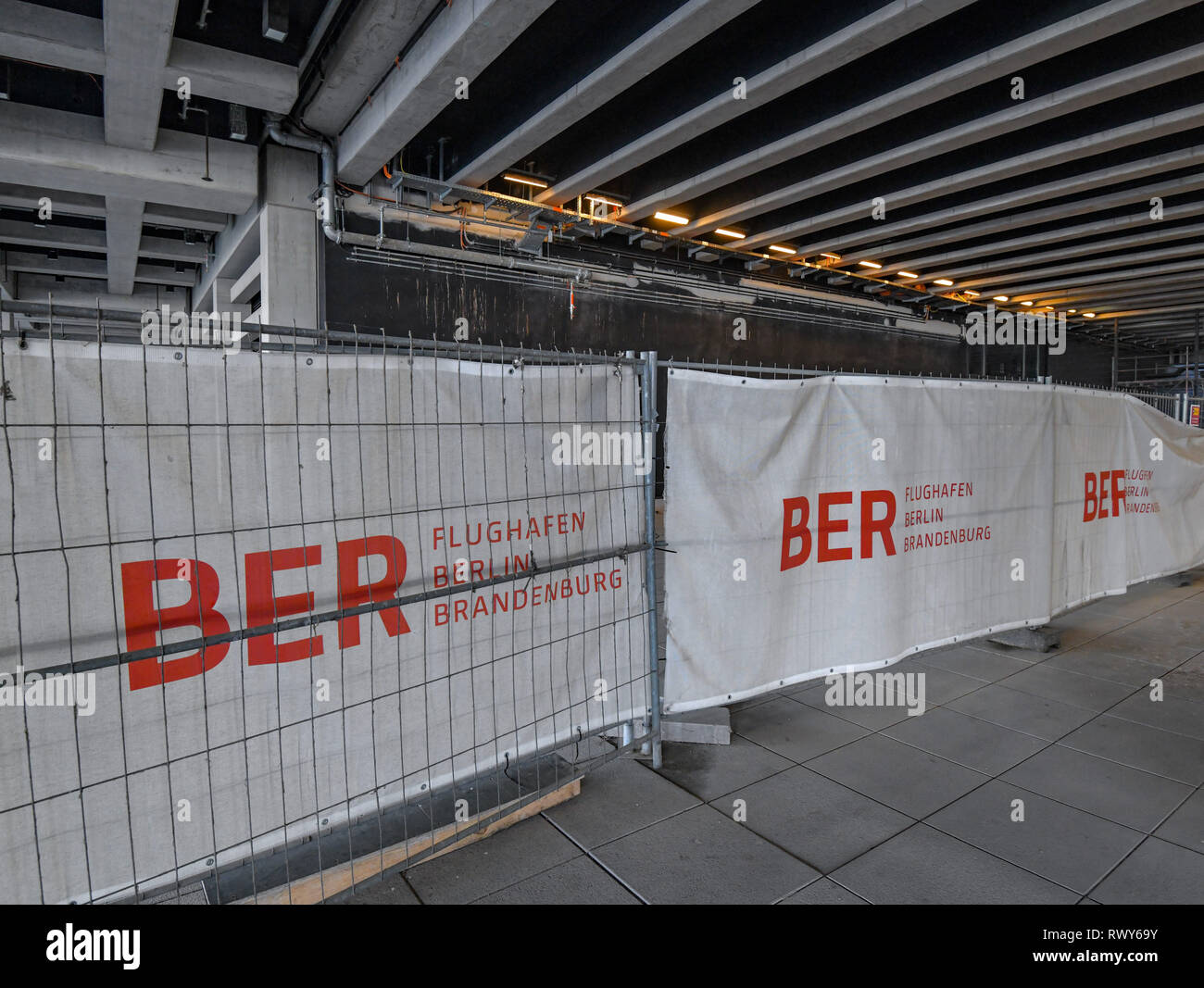 06 March 2019 Brandenburg Schonefeld A Construction Fence