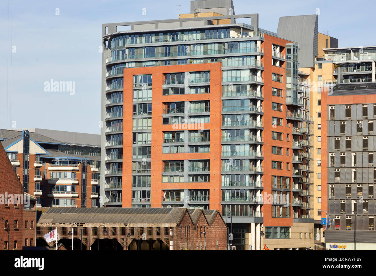 Leftbank modern apartment block on Quay Street Spinningfields