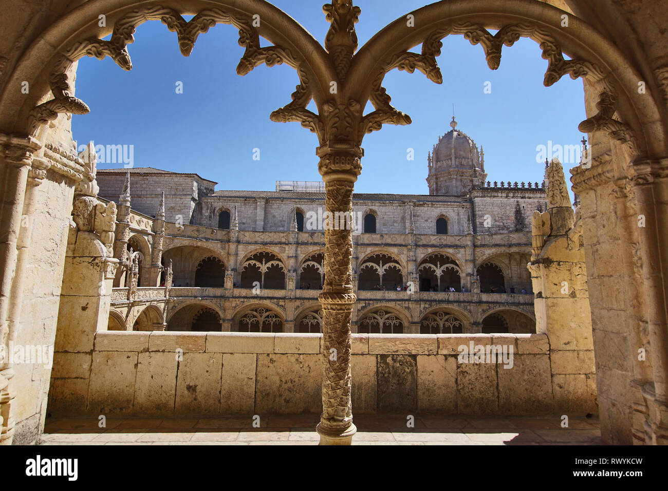 Jeronimos Monastery or Abbey in Lisbon, Portugal, Santa Maria de Belem
