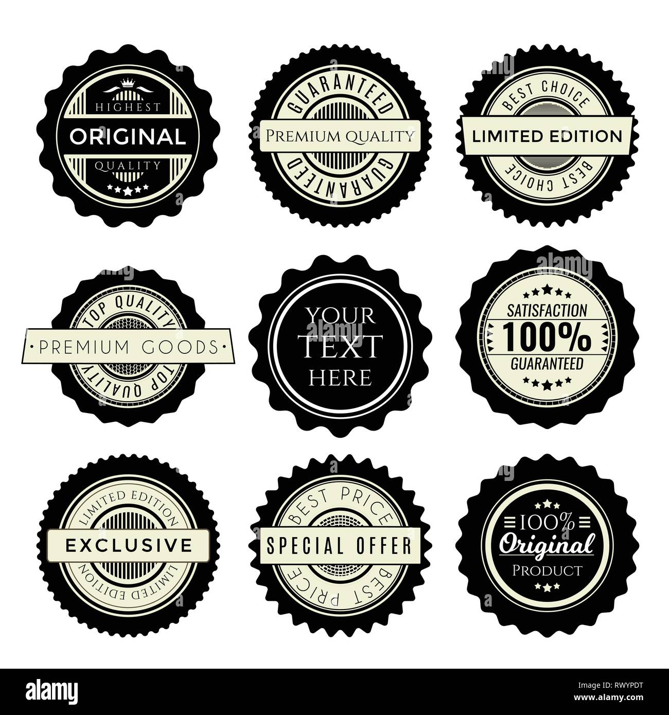 Premium Vector  Limited edition lettering stamp