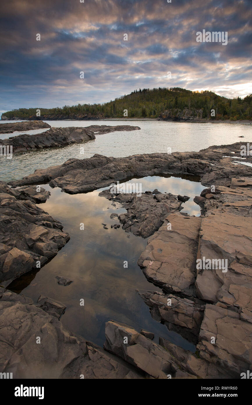 Split Rock Lighthouse State Park, Lake County, Minnesota, USA Stock