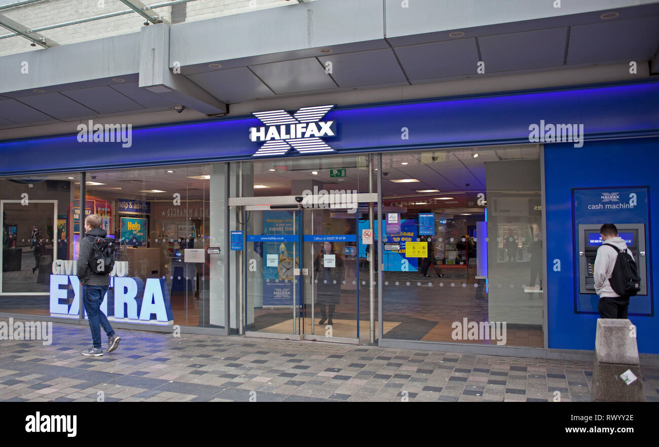 Halifax, British Bank, Glasgow, Scotland, UK Stock Photo Alamy