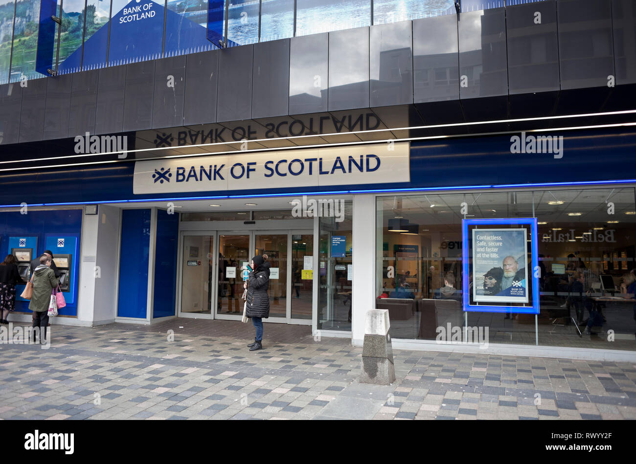 Bank of Scotland, Sauchiehall Street branch, Glasgow, Scotland, UK