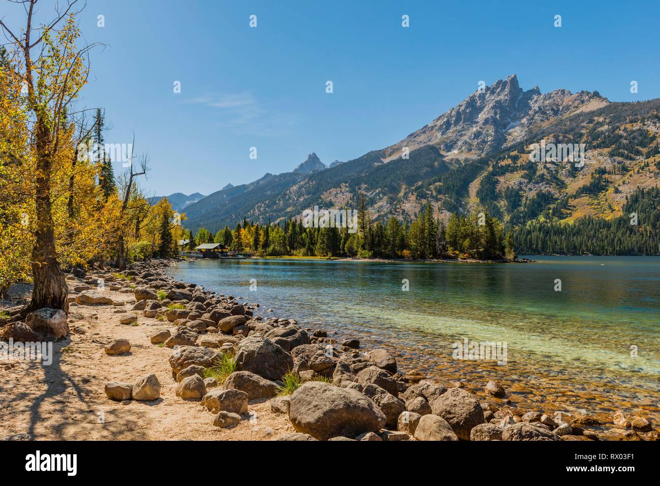 Lake, Jenny Lake, Grand Teton Mountain, Teton Range Mountain Range