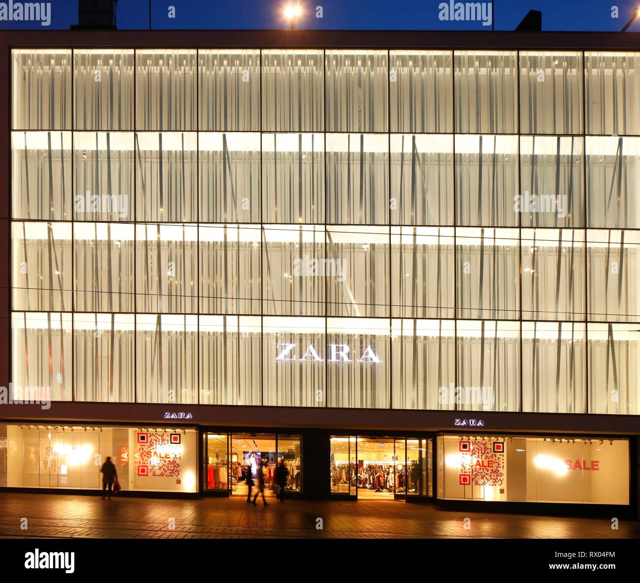 Textile department store Zara in Obernstraße, Bremen, Germany Stock Photo