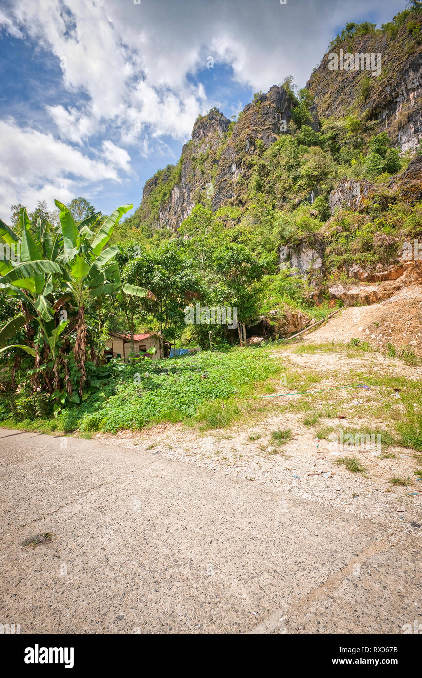 Countryside of Tana Toraja in South Sulawesi, near the town of Rantepao. Stock Photo
