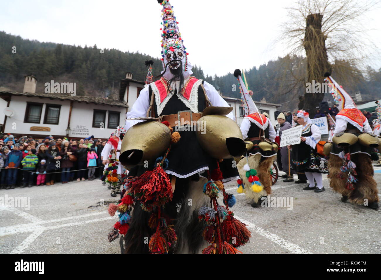 Kukeri Ritual People in in traditional Kukeri costume are seen at the Festival of the ...