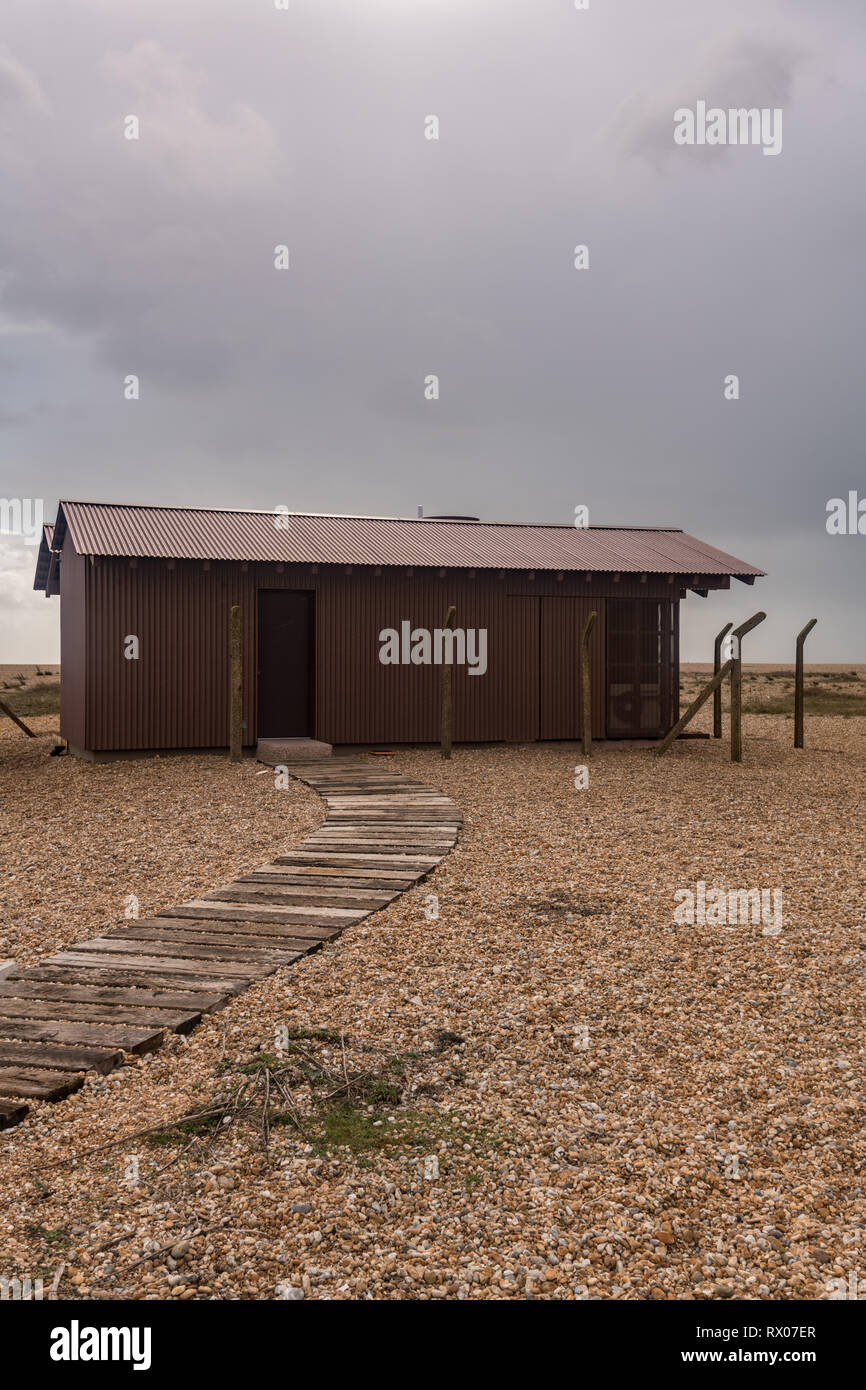 Modern house Dungeness Beach Stock Photo Alamy
