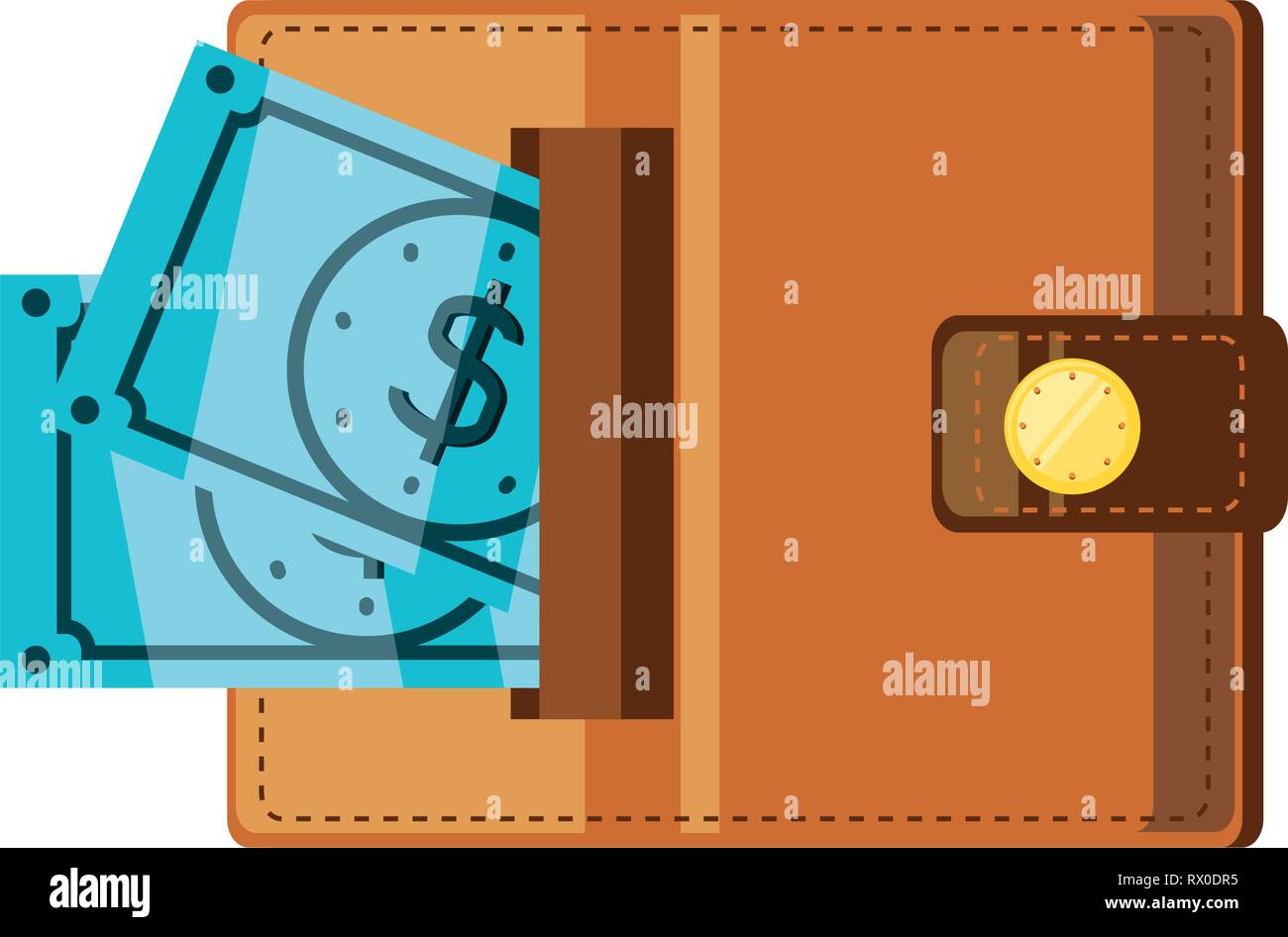 Case of dollars Stock Vector Images - Alamy