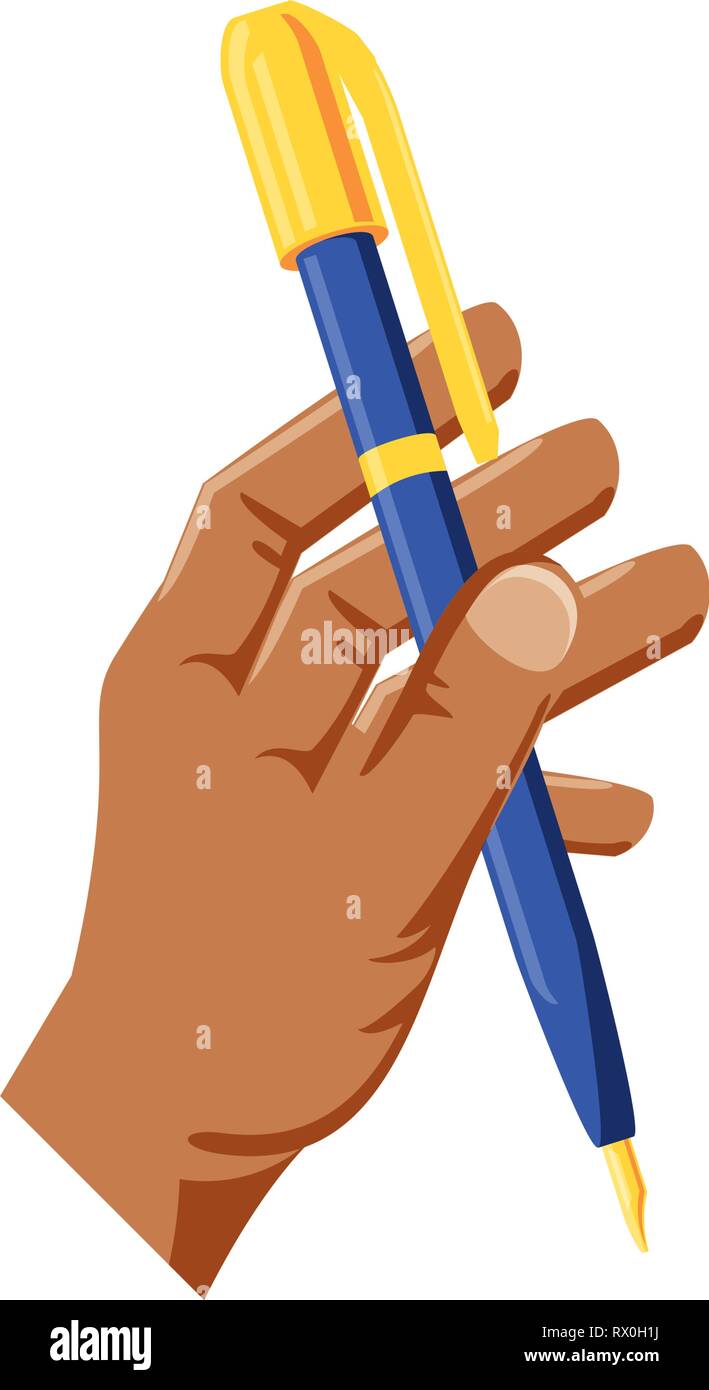 hand with pen ink write icon vector illustration design Stock Vector Image  & Art - Alamy