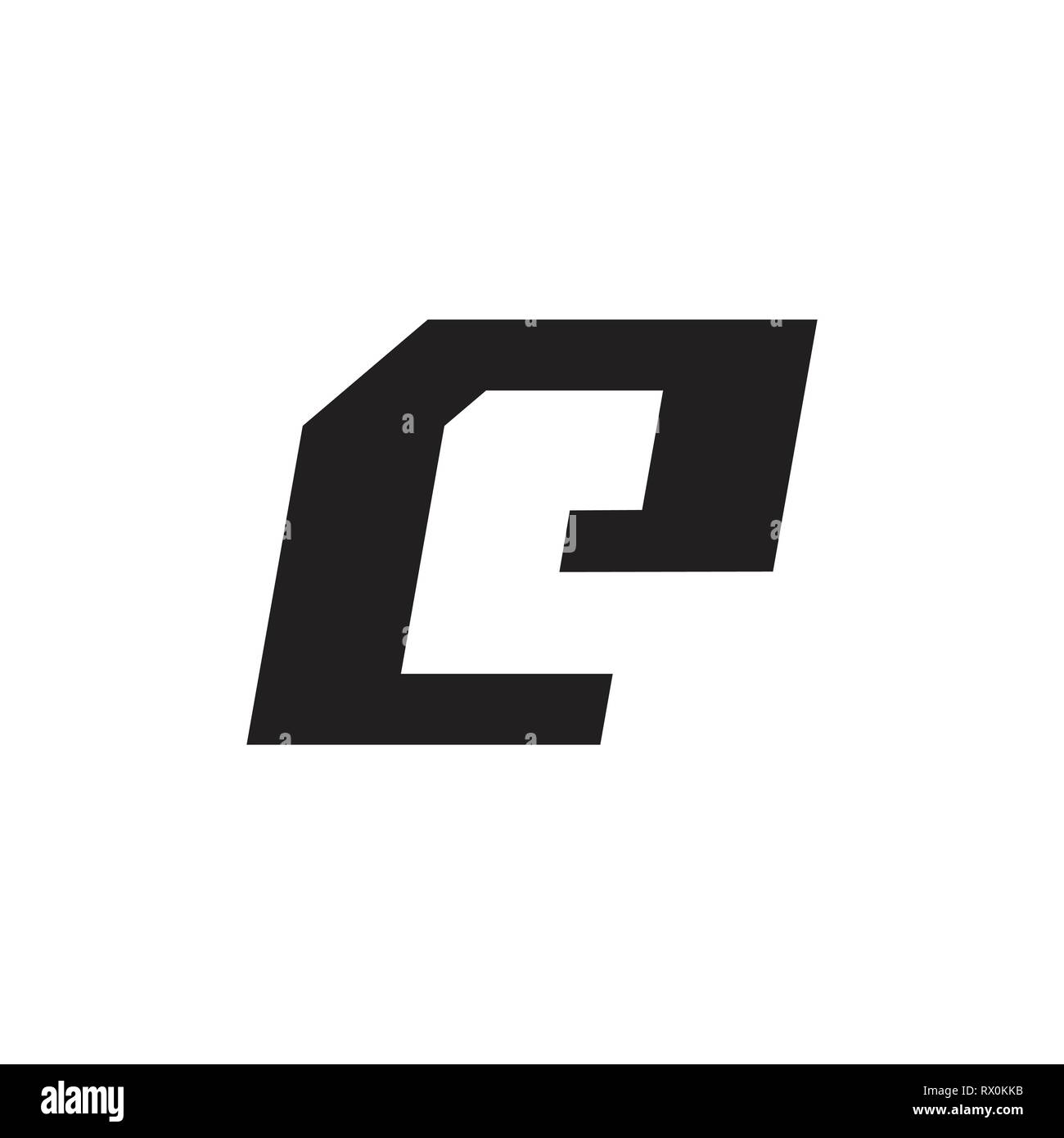 letter e simple geometric logo vector Stock Vector Image & Art - Alamy