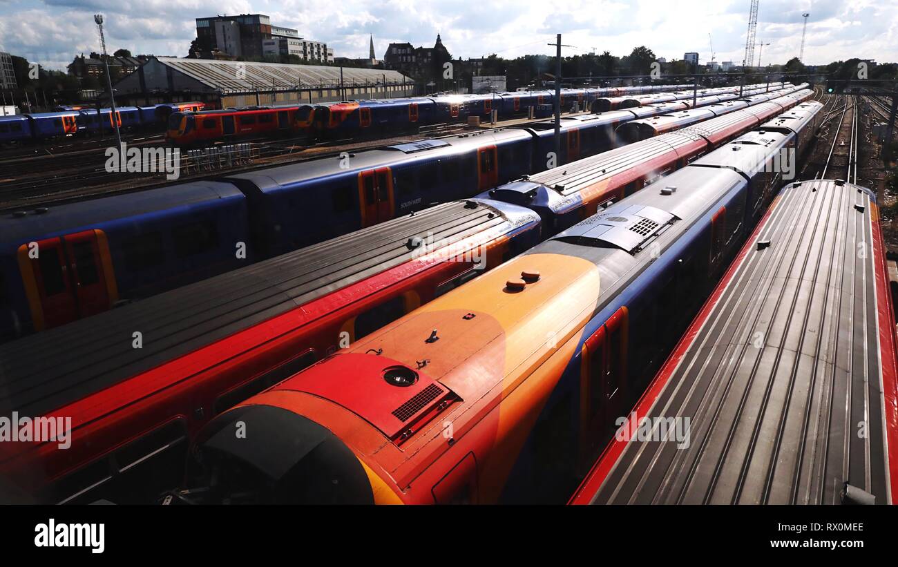 Clapham Junction train station, London Stock Photo Alamy