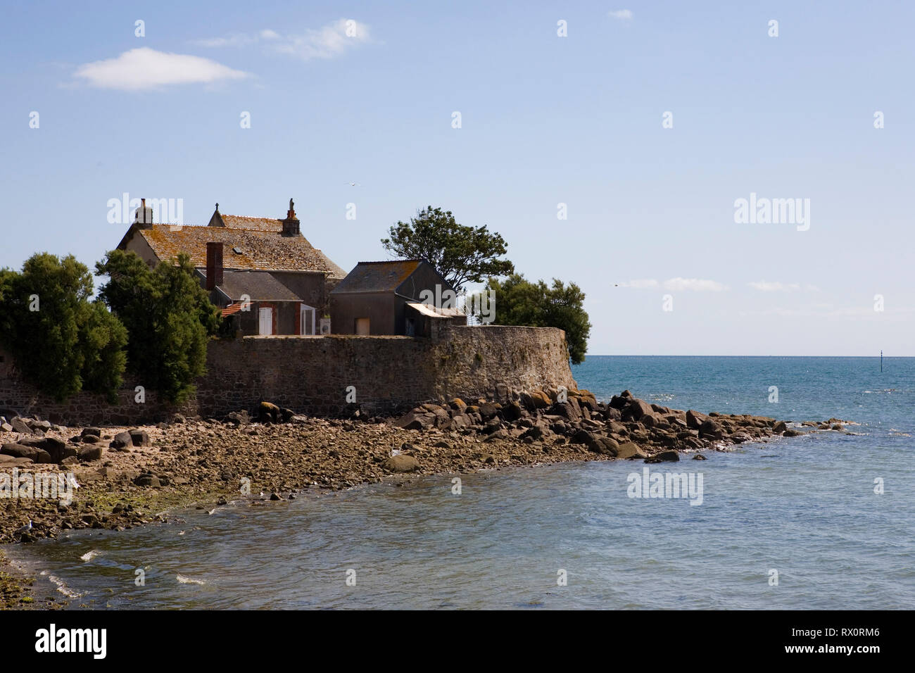 Cottage And Chapel By The Sea Saint Vaast La Hougue Normandy