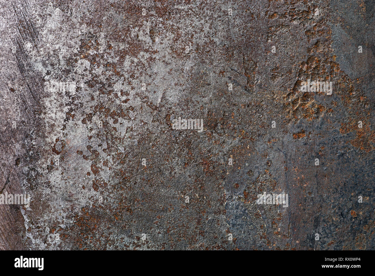 old grunge metal background with rust and irregular surface Stock Photo