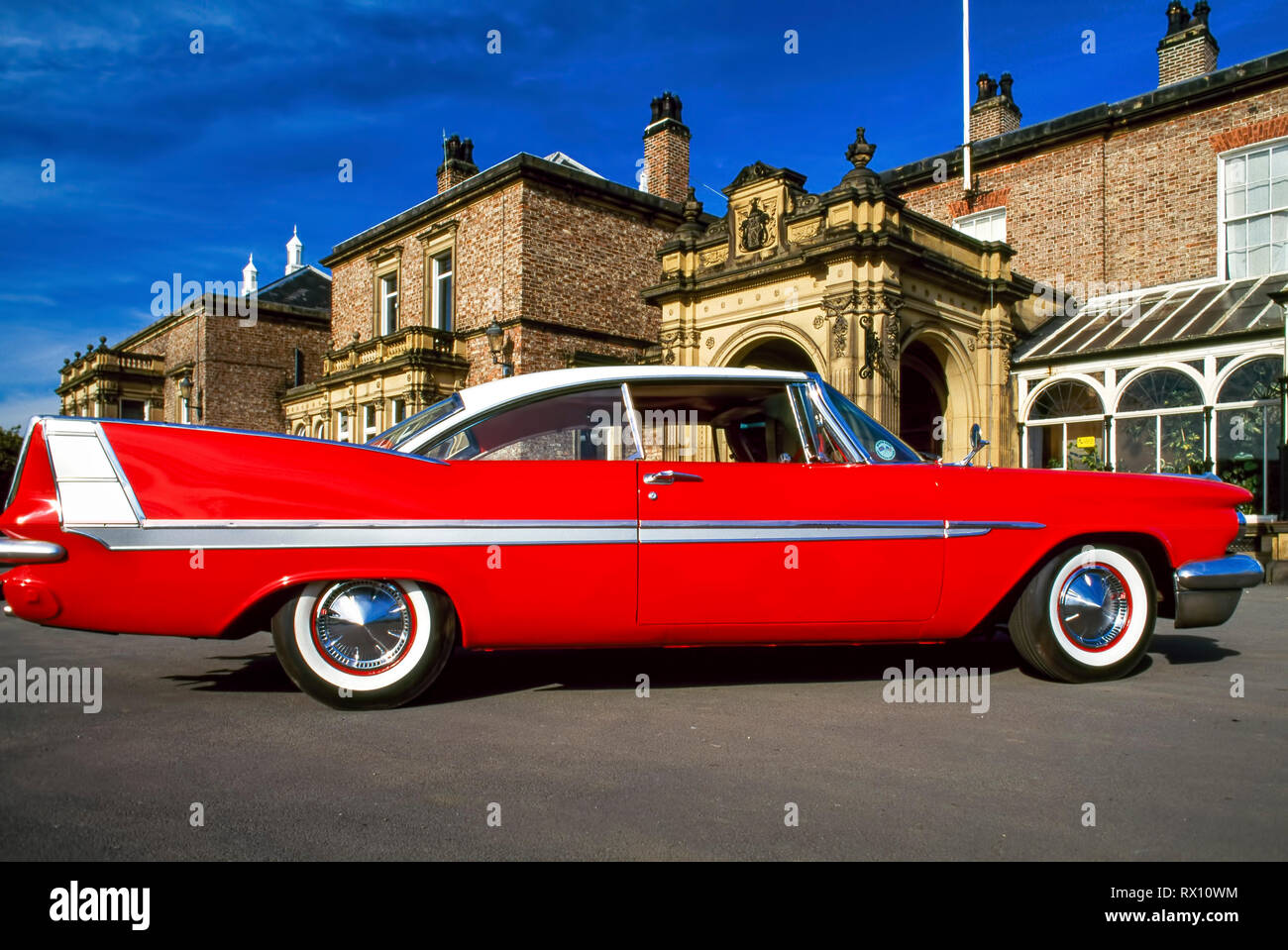 Plymouth Fury 1957 American classic car, Preston Hall, Stockton, England, UK Stock Photo