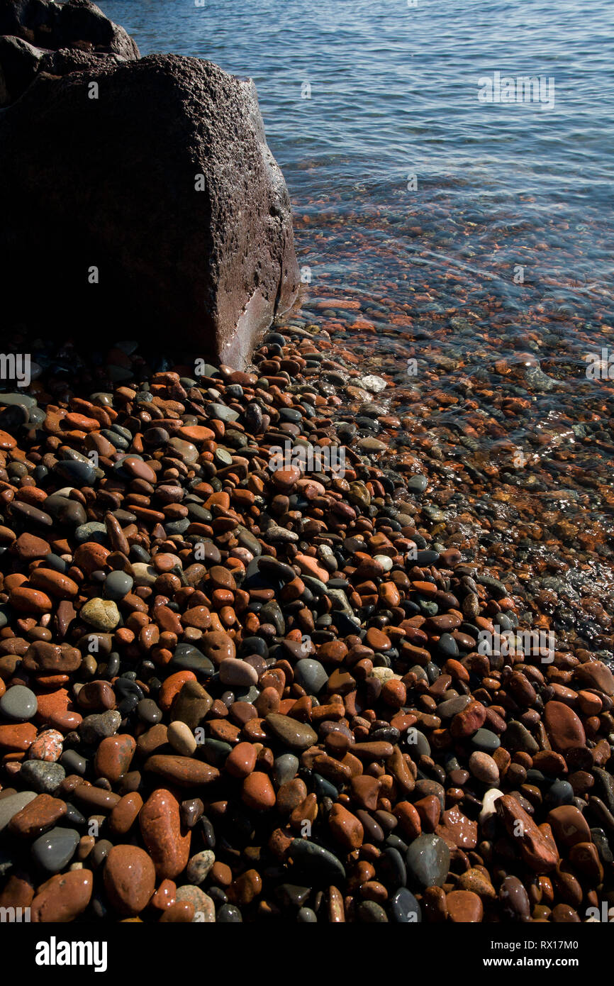 Agate Beach, Cook County, Minnesota, USA Stock Photo Alamy