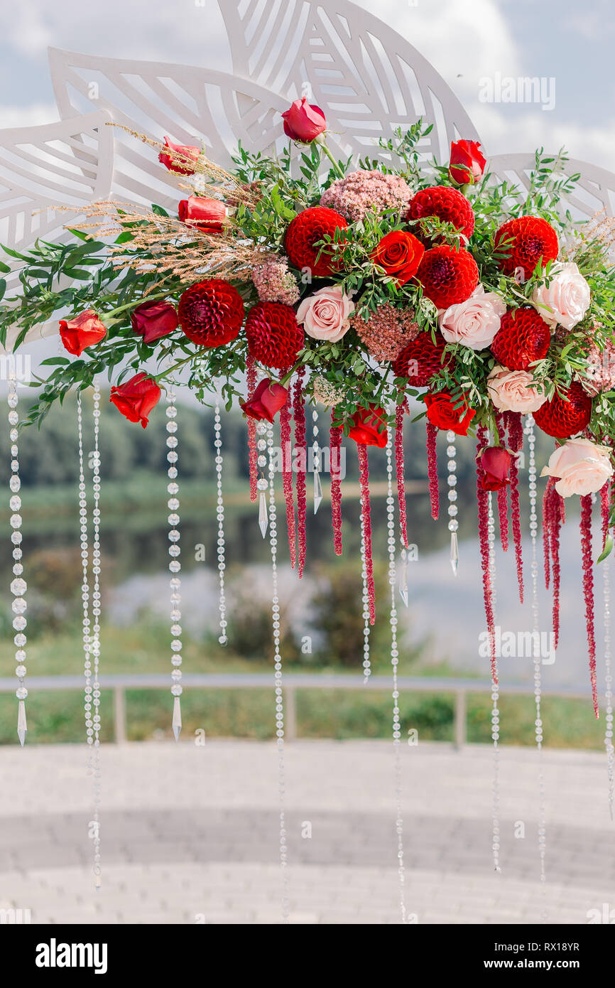 Details of the decor wedding wedding registration Stock Photo Alamy