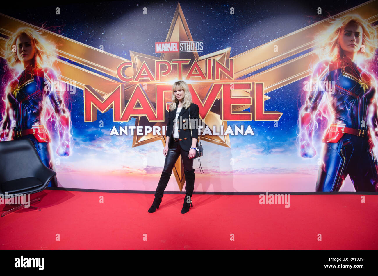 Barbara Snellenburg at Captain Marvel premiere red carpet, at Fabrique