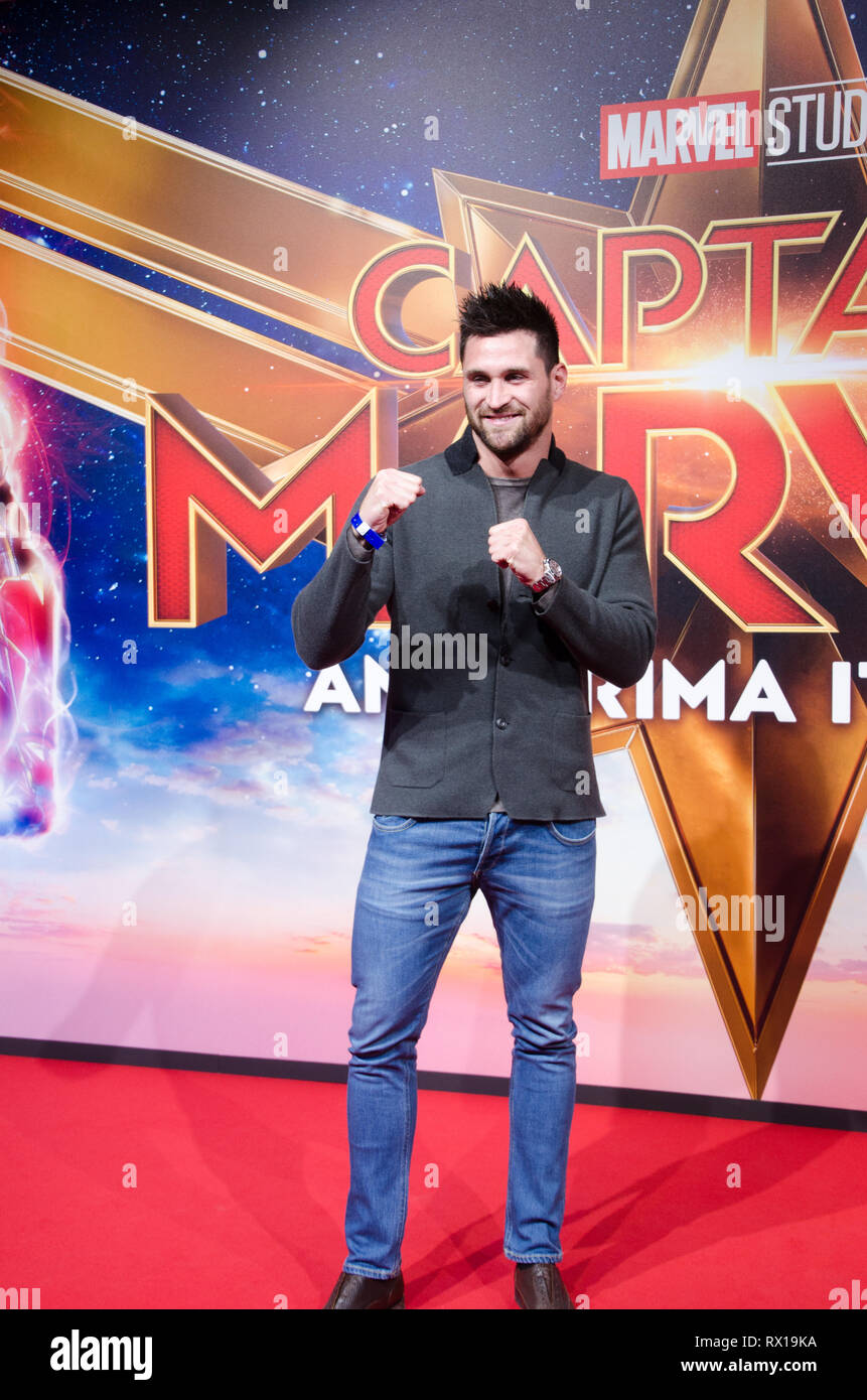at Captain Marvel premiere red carpet, at Fabrique. Milano, March 5th, 2019 Stock Photo