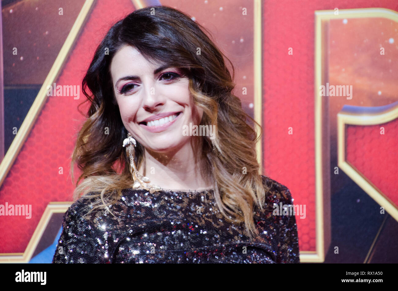 Lidia Schillaci at Captain Marvel premiere red carpet, at Fabrique