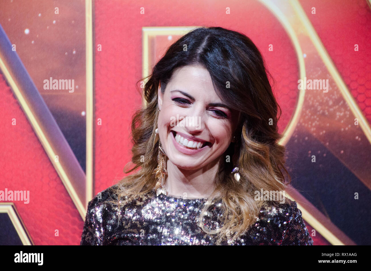 Lidia Schillaci at Captain Marvel premiere red carpet, at Fabrique