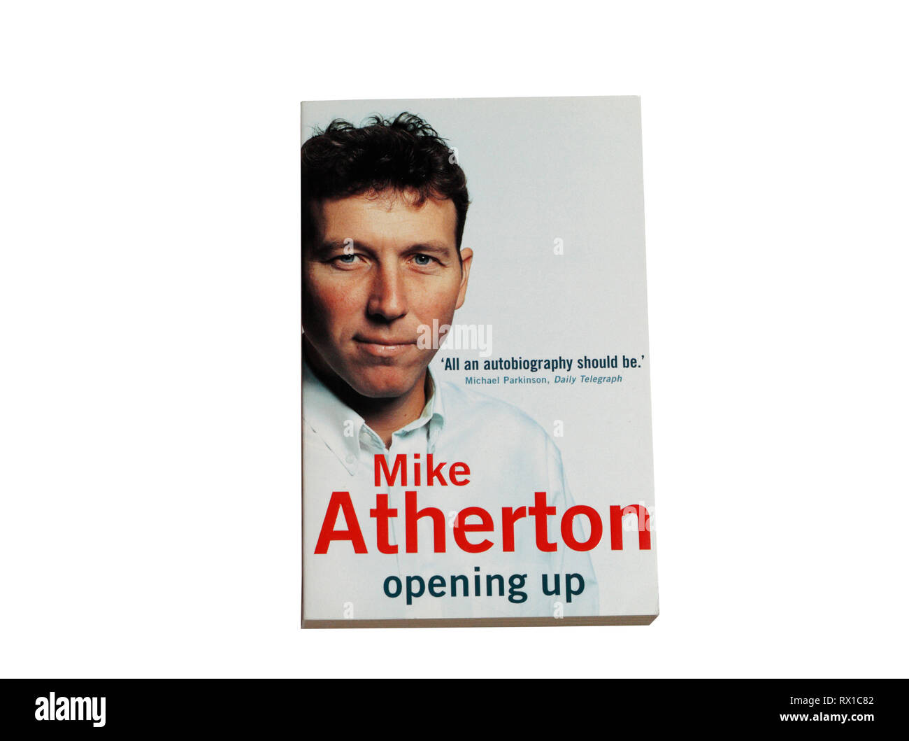 Cover of Mike Atherton autobiography book Stock Photo
