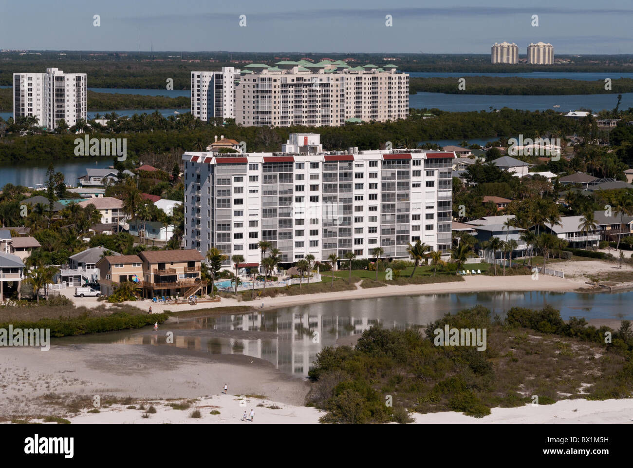 Fort Myers Beach Florida condo Stock Photo Alamy