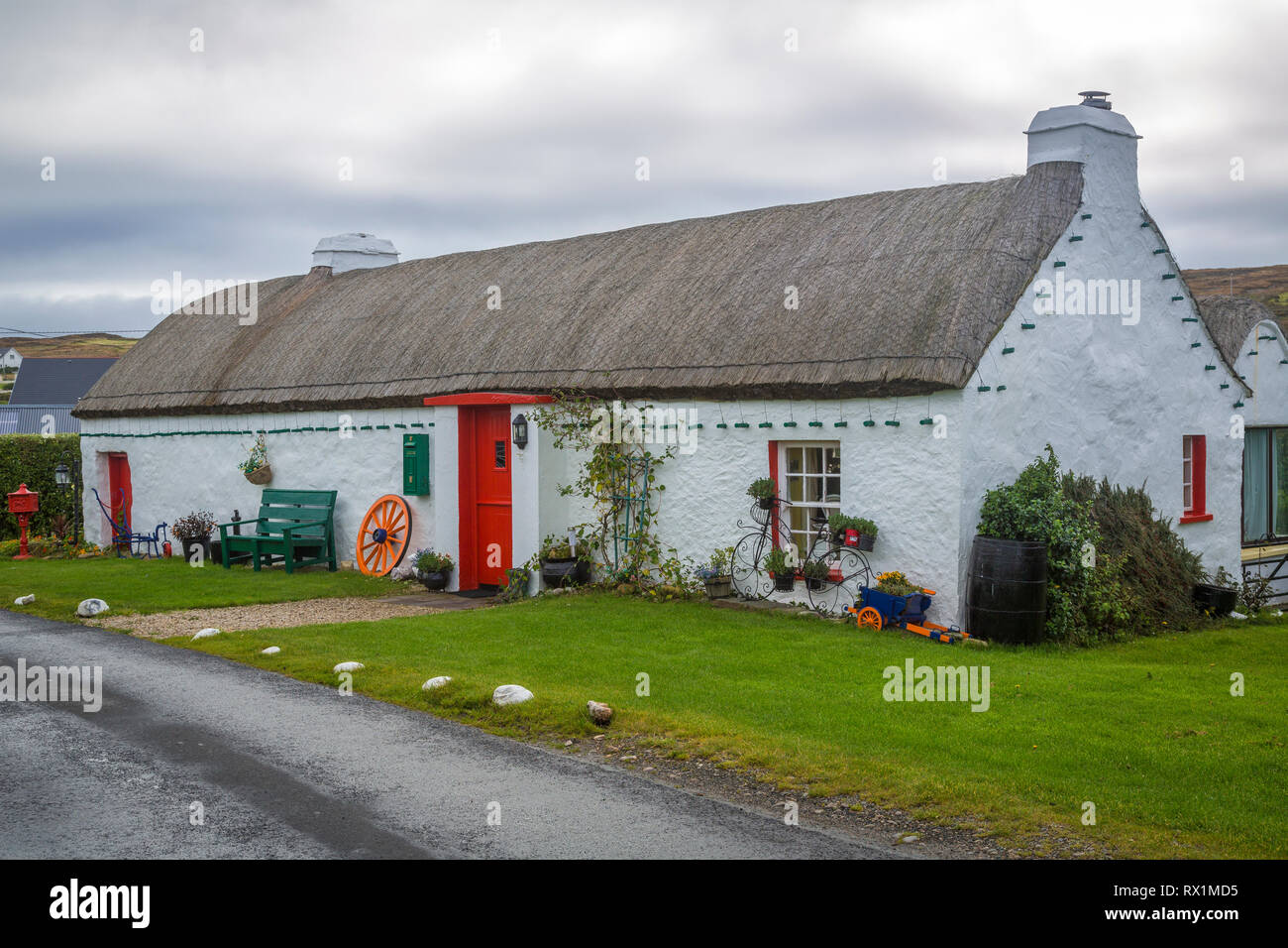 cottage near Malin Head, Co Donegal, Ireland Stock Photo Alamy