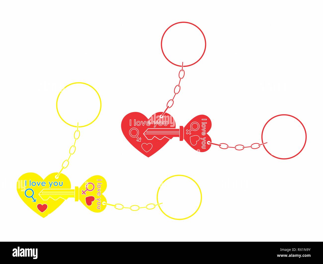 Hitched for life Stock Vector Images - Alamy