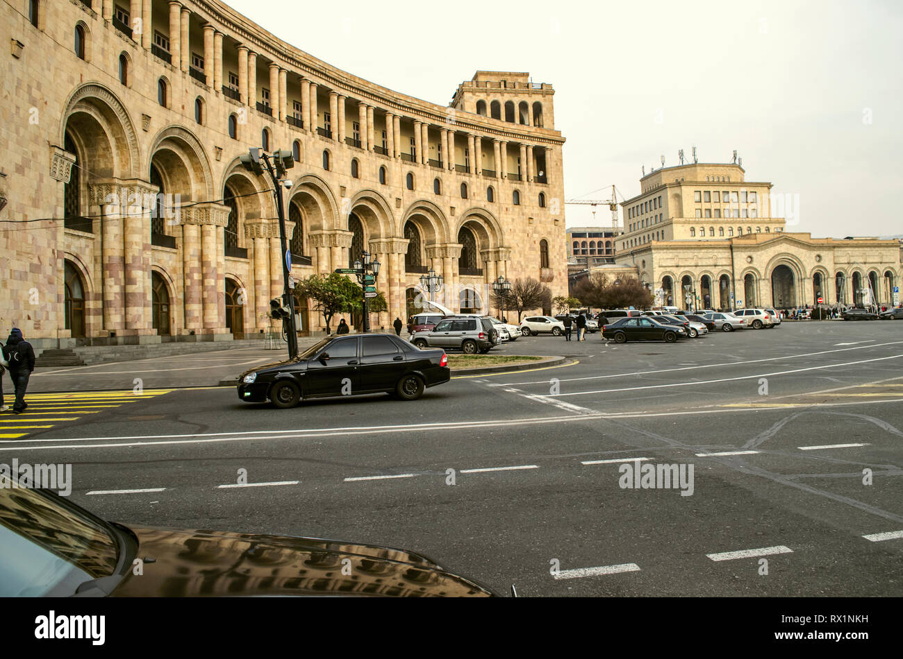 Yerevan, Armenia,January 02,2019View of the former building of the