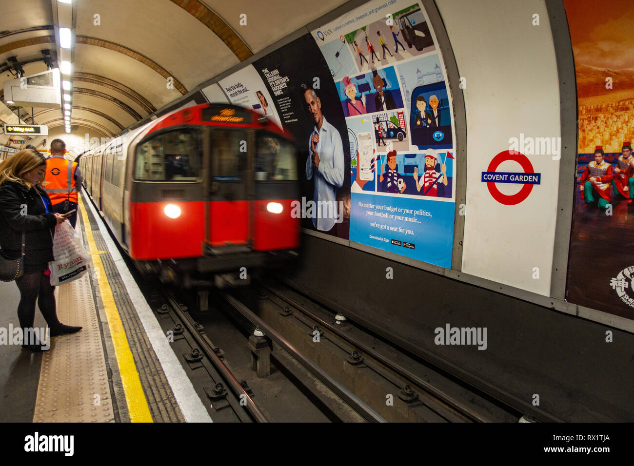 Train Station Poster Advertising High Resolution Stock Photography and