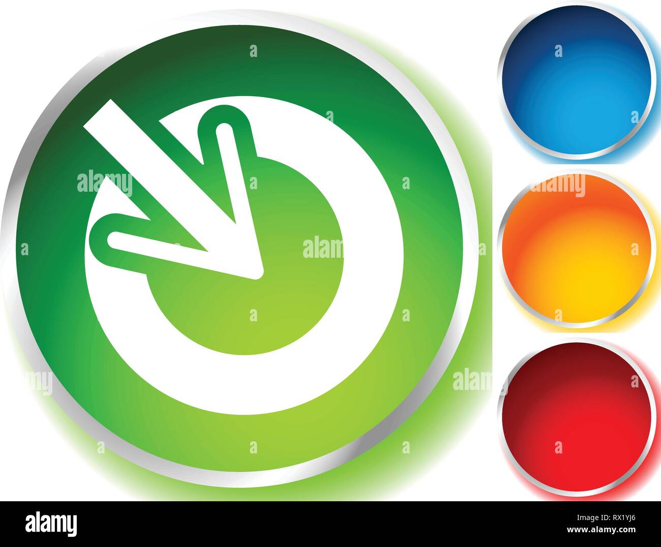 Position, accuracy, alignment concept icon, Cursor points inside a
