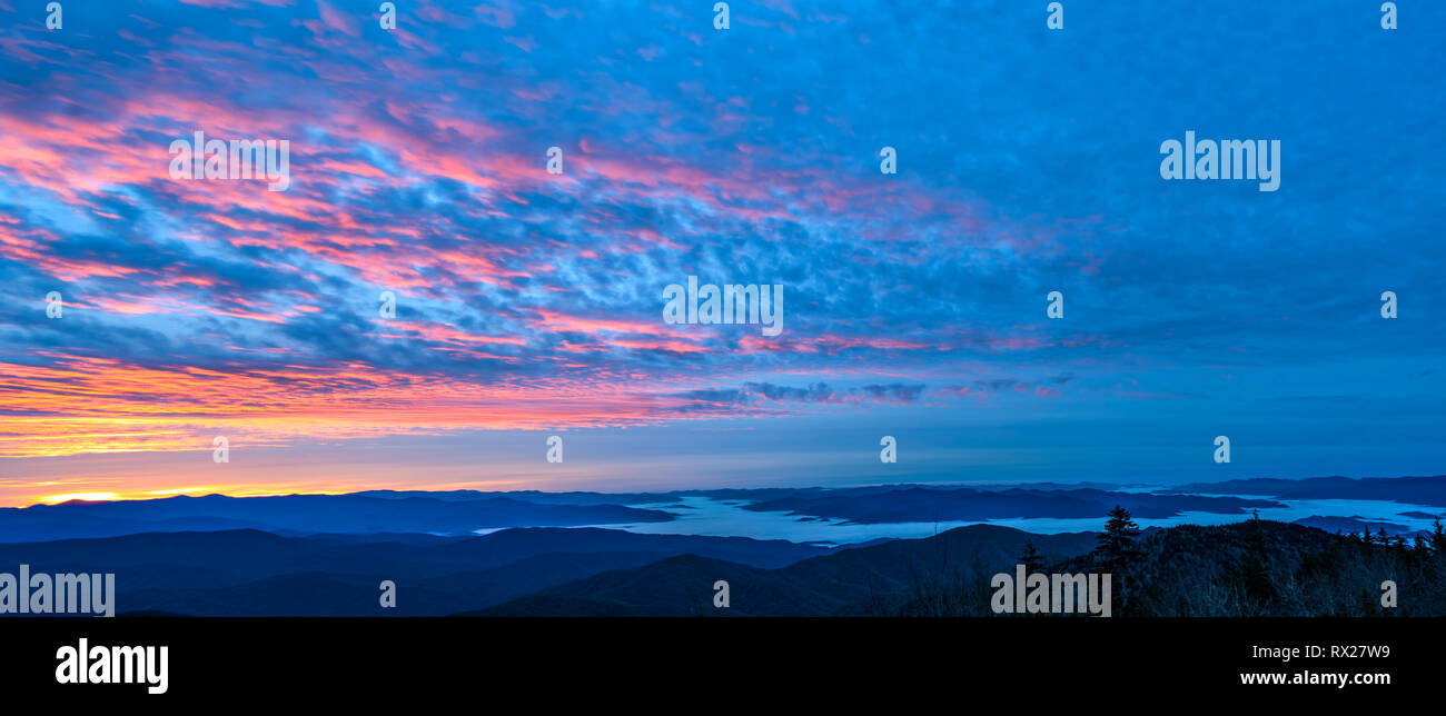 Smoky Mountains Sunrise Stock Photo