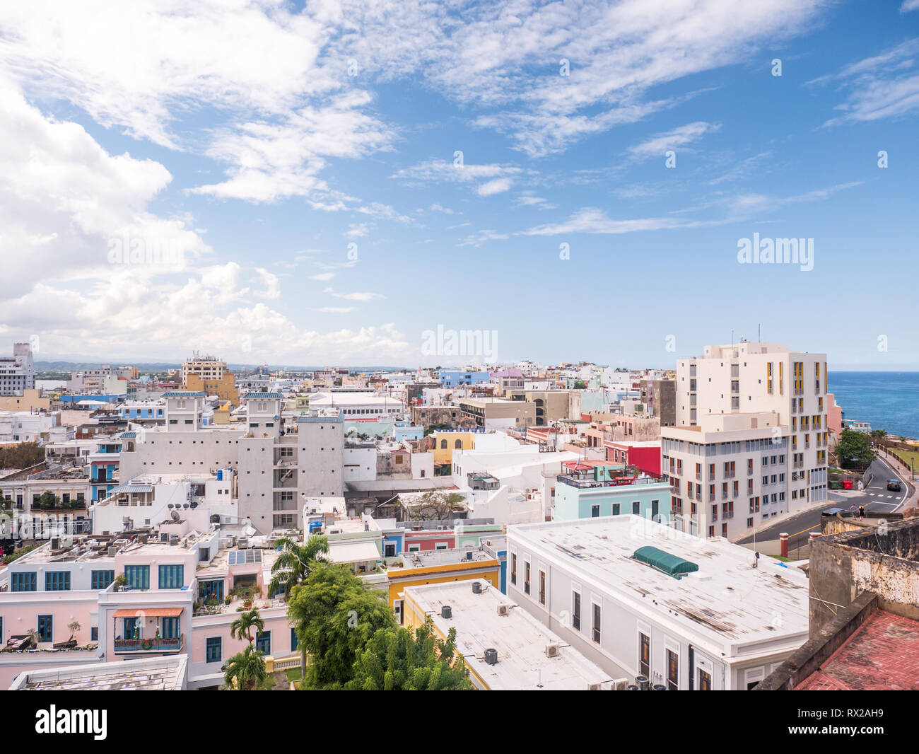 Old san juan aerial view hi-res stock photography and images - Alamy