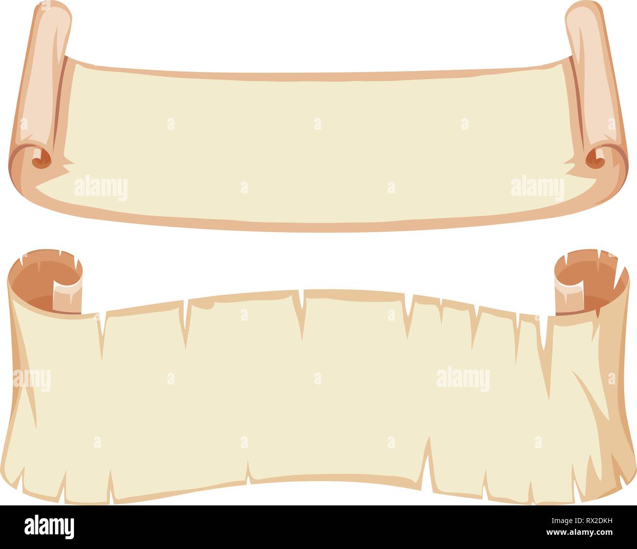 Set of vintage paper roll illustration Stock Vector Image & Art Alamy